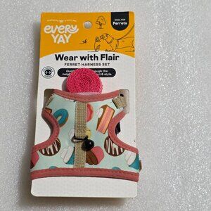 Every Yay Wear With Flair Ferret Harness & Leash Set Small Sweets New